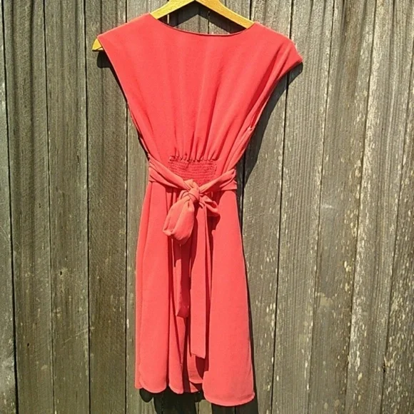 Pins & Needles Urban Outfitters Hot Coral Dress - Picture 4 of 5
